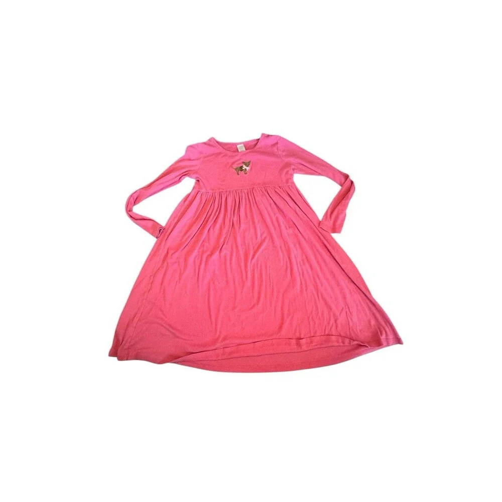 Gymboree Pink Long Sleeve Dress With Dog Girls‎ Size 12 Chihuahua
